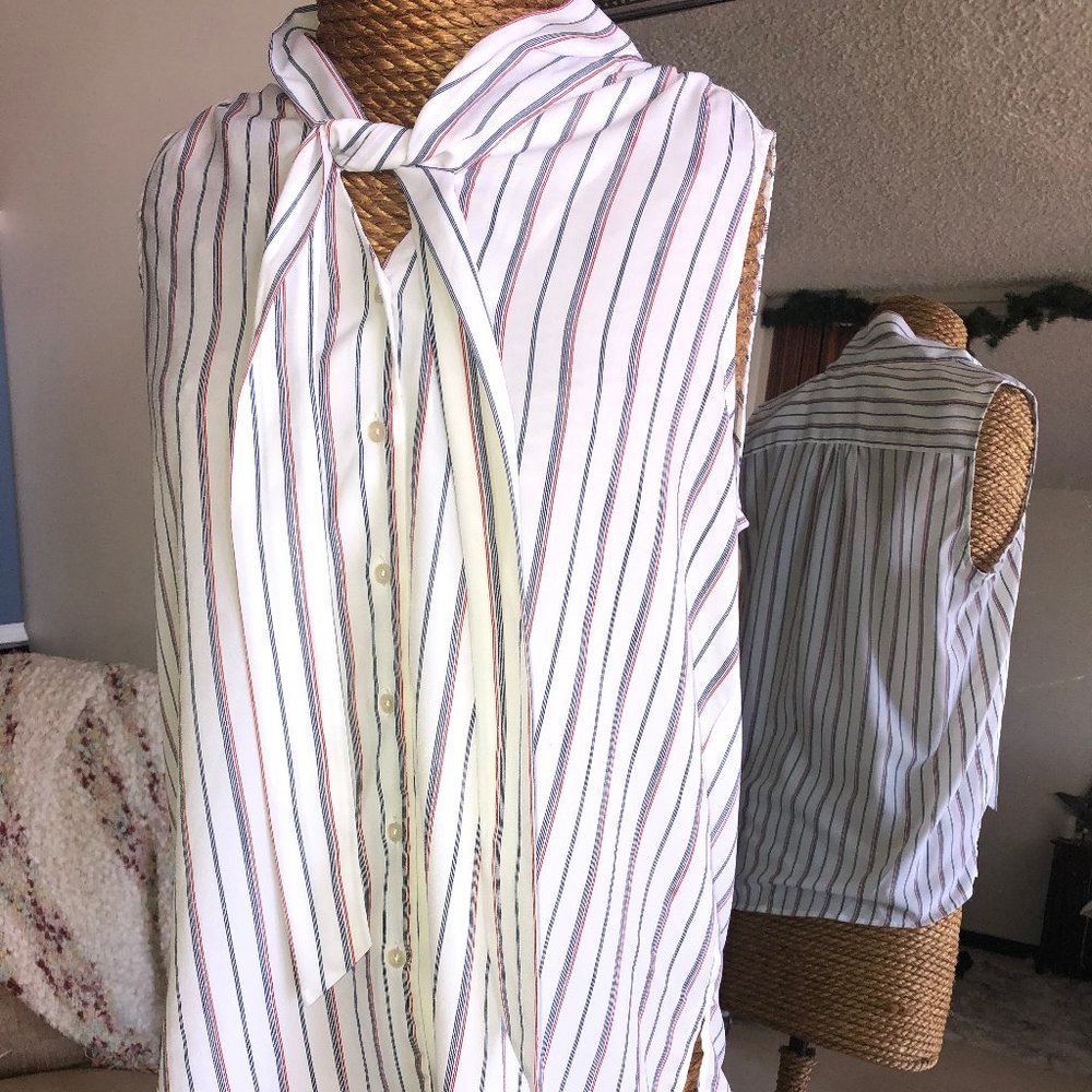 Neck Tie Blouse